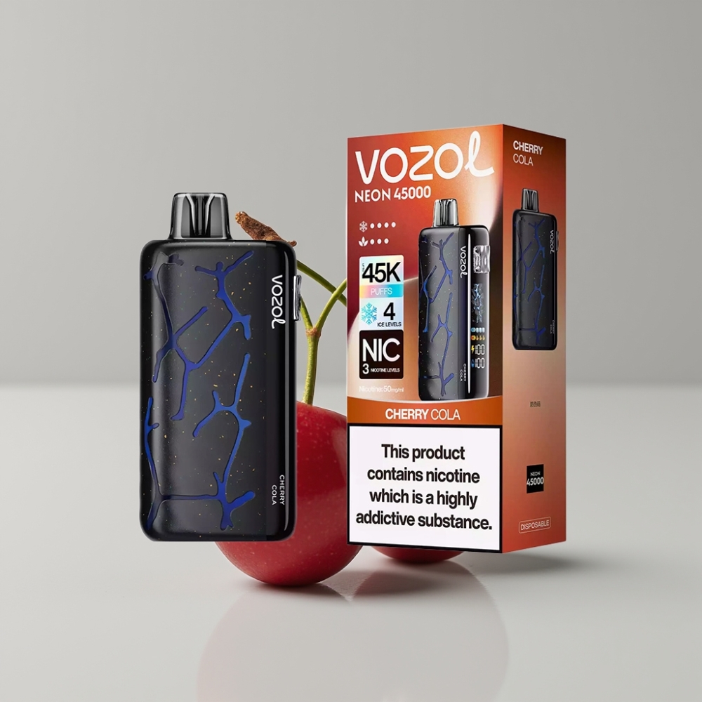 Vozol Neon 45K 45000 Puffs Adjustable Ice Cherry Cola Disposable Vape