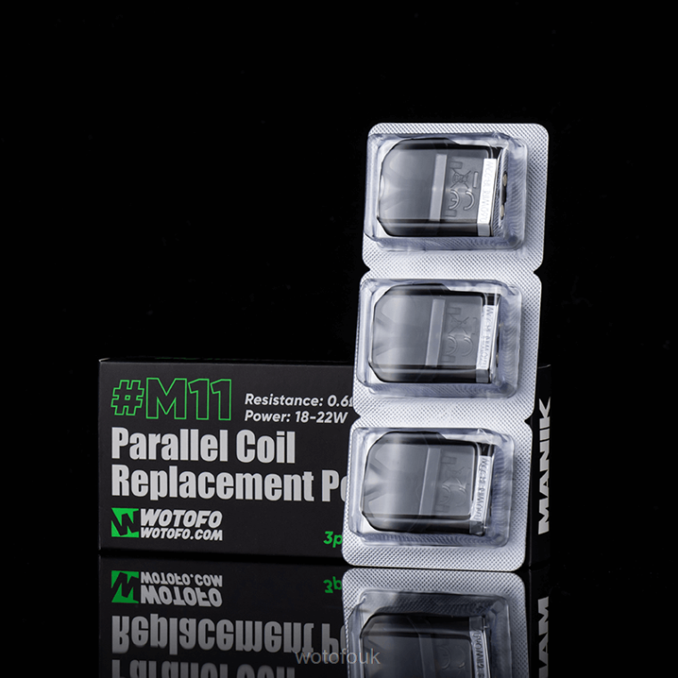 N2JLX57 - WOTOFO vape review Wotofo MANIK MINI REPLACEMENT POD M11 PARALLEL COIL BUILT-IN 3PCS