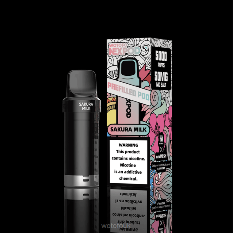 N2JLX60 - WOTOFO shop Wotofo NEXPOD REPLACEMENT POD STRAWBERRY MANGO 20MG