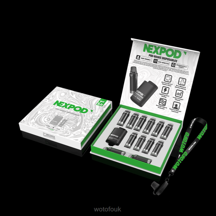 N2JLX11 - WOTOFO UK Wotofo NEXPOD KIT 50MG ESSENTIAL BOX