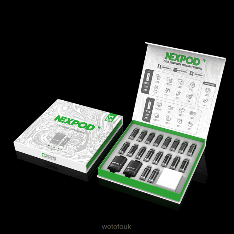N2JLX12 - WOTOFO UK store Wotofo NEXPOD KIT 50MG ALL-INCLUSIVE BOX