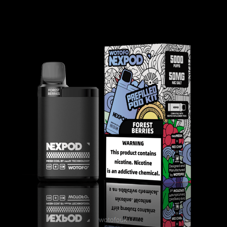 N2JLX12 - WOTOFO UK store Wotofo NEXPOD KIT 50MG ALL-INCLUSIVE BOX