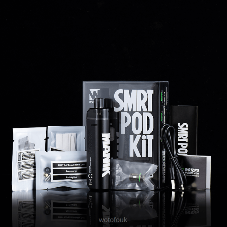 N2JLX3 - WOTOFO vape UK Wotofo SMRT POD KIT RPM2 KIT BLACK BLUE